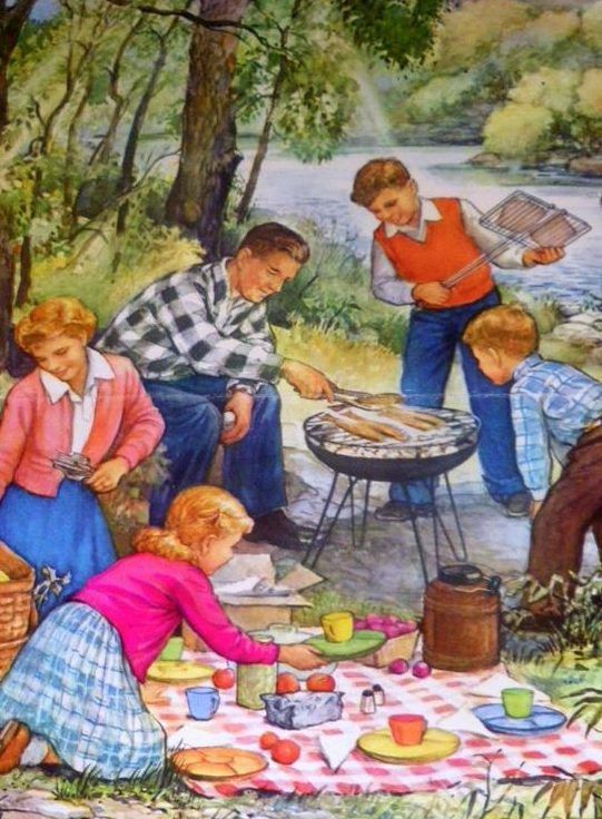 Рисунок на пикнике