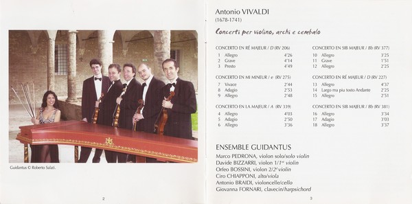 Vivaldi - Concerti per violino, archi e cembalo